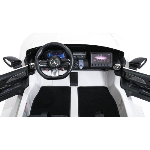 Elektromobilis Mercedes Benz GT63 AMG balts