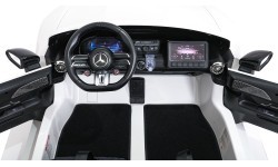 Elektromobilis Mercedes Benz GT63 AMG balts
