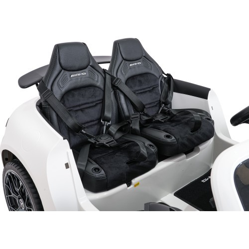 Elektromobilis Mercedes Benz GT63 AMG balts