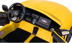 Elektromobilis Mercedes Benz GT63 AMG, dzeltens