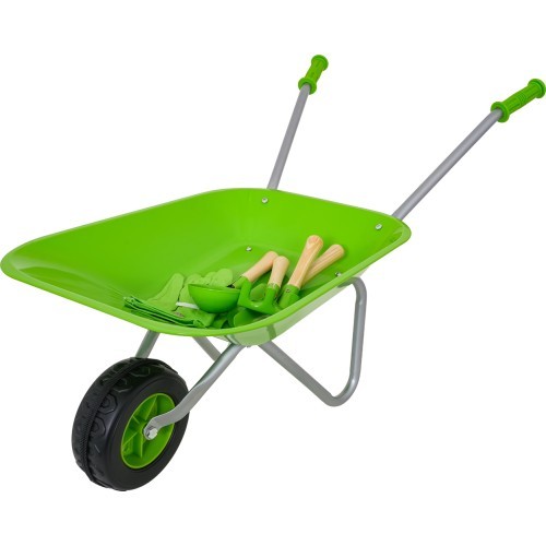 Little Gardener's Set with a Wheelbarrow Green