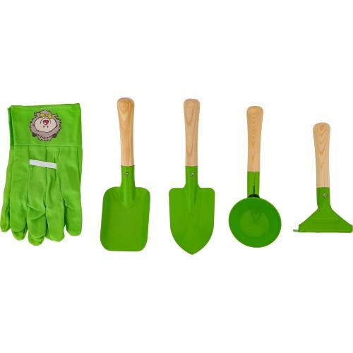 Little Gardener's Set with a Wheelbarrow Green