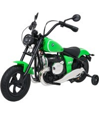 Elektriskais motocikls BMW R18, zaļš