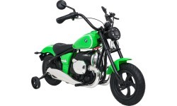 Elektriskais motocikls BMW R18, zaļš