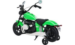 Elektriskais motocikls BMW R18, zaļš