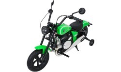 Elektriskais motocikls BMW R18, zaļš