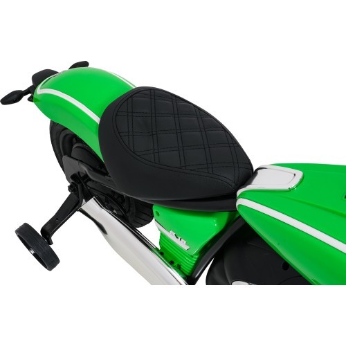 Elektriskais motocikls BMW R18, zaļš