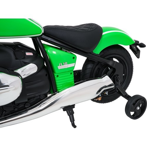 Elektriskais motocikls BMW R18, zaļš