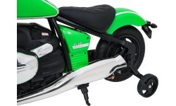 Elektriskais motocikls BMW R18, zaļš