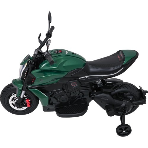 Bērnu elektriskais motocikls Ducati Diavel x Bentley, zaļš