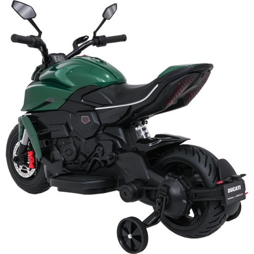 Детский электромотоцикл Ducati Diavel x Bentley, зелёный
