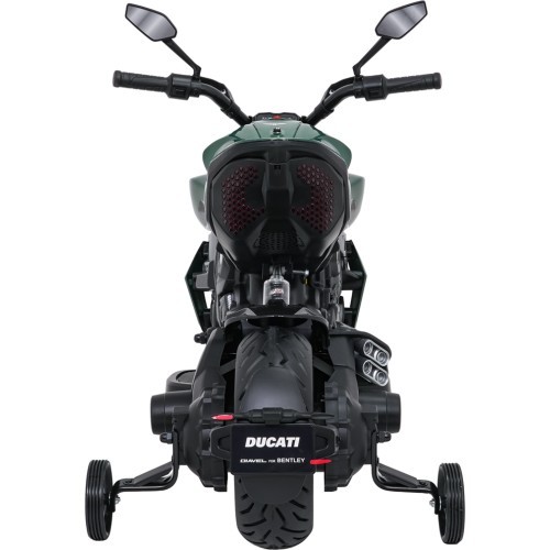 Bērnu elektriskais motocikls Ducati Diavel x Bentley, zaļš
