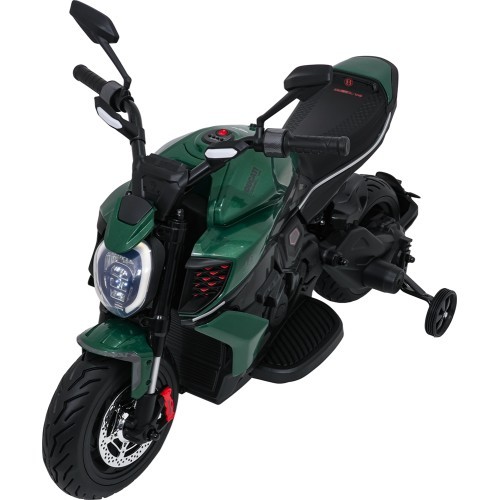 Bērnu elektriskais motocikls Ducati Diavel x Bentley, zaļš