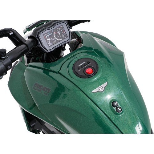 Bērnu elektriskais motocikls Ducati Diavel x Bentley, zaļš
