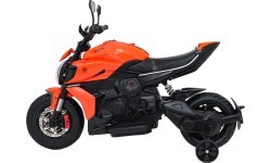 Elektromobilis Ducati Diavel x Bentley, oranžs
