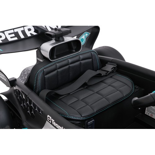 AMG PETRONAS F1 melns sacīkšu auto, bērnu elektromobilis