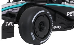 AMG PETRONAS F1 melns sacīkšu auto, bērnu elektromobilis