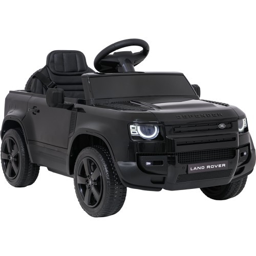 Детский электромобиль Land Rover Defender, чёрный