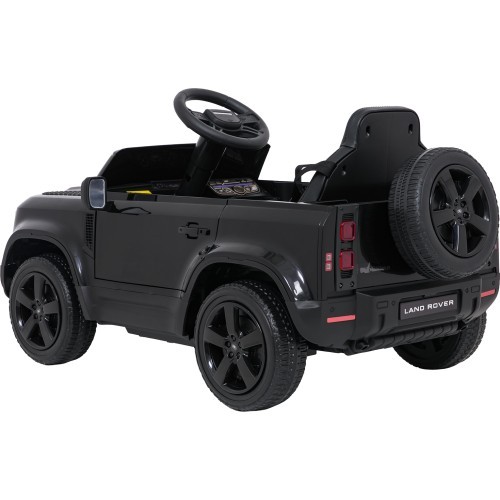 Детский электромобиль Land Rover Defender, чёрный