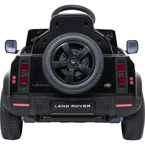 Детский электромобиль Land Rover Defender, чёрный