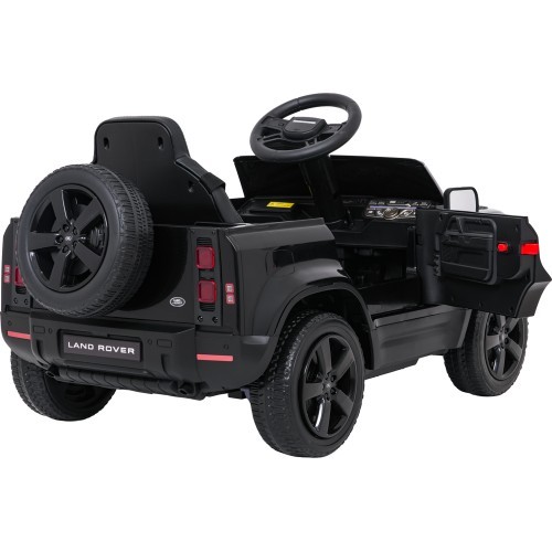 Elektromobilis bērniem Land Rover Defender, melns