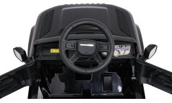 Детский электромобиль Land Rover Defender, чёрный