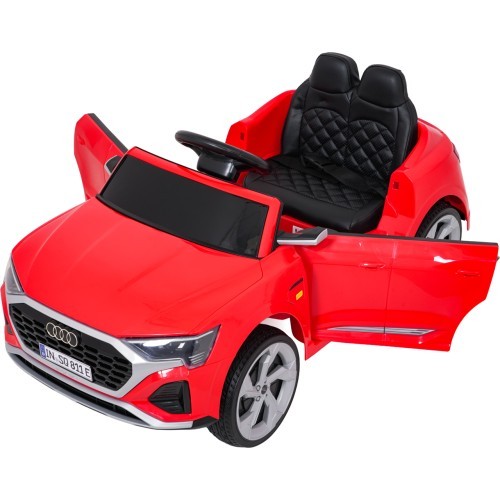 Elektromobilis Audi SQ8, sarkans