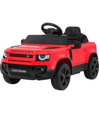 Детский электромобиль Land Rover Defender, красный