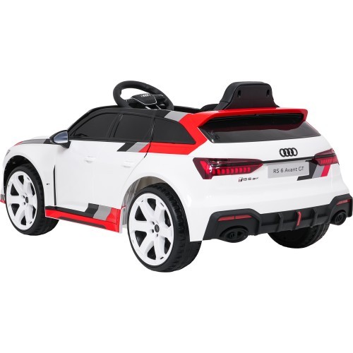 Elektromobilis Audi RS6 Avant GT balts