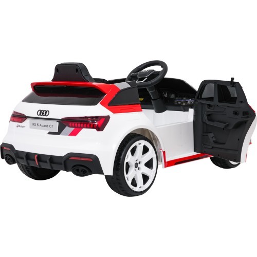 Elektromobilis Audi RS6 Avant GT balts
