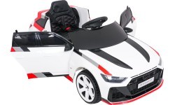 Elektromobilis Audi RS6 Avant GT balts
