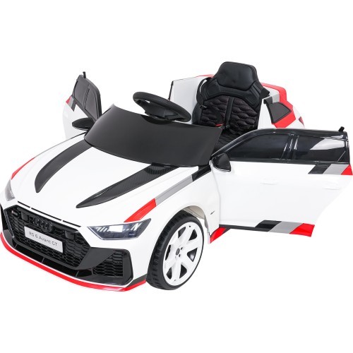 Elektromobilis Audi RS6 Avant GT balts