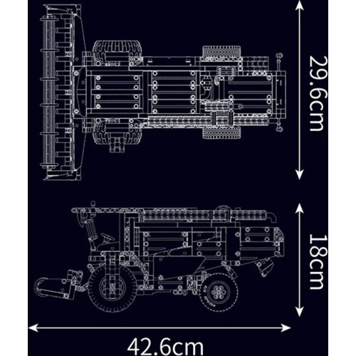 Combine Harvester Building Blocks Set 1347pcs.