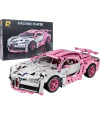 Sports Car Building Blocks Set Pink 1132pcs.