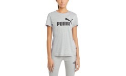 Puma Ess Logo Tee sieviešu krekls, gaiši pelēks, 586774 04