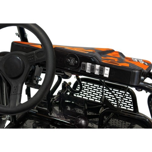 Benzīna kartings Lucky Seven Lift, divvietīgs, oranžs