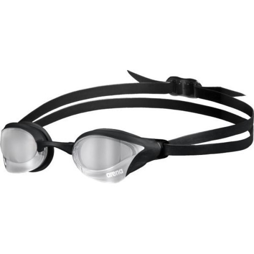 Spoguļa peldēšanas brilles Arena Cobra Core Swipe, sudraboti melnas