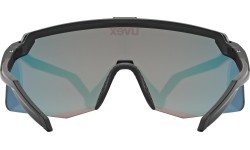 Uvex Pace Stage S CV Glasses Black Matt / Racy Red