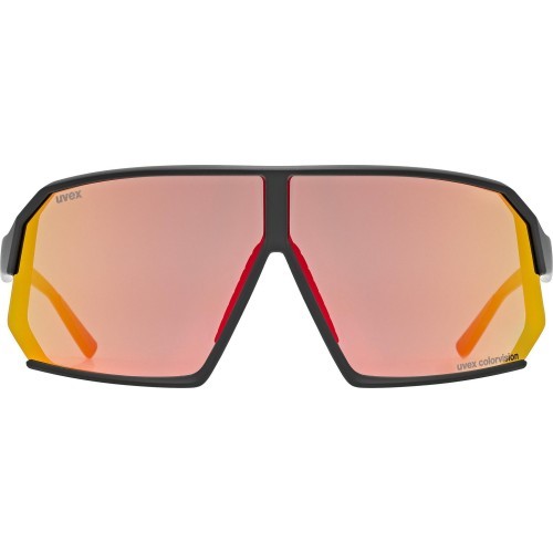 Uvex sportstyle 237 CV glasses black mat / racy red