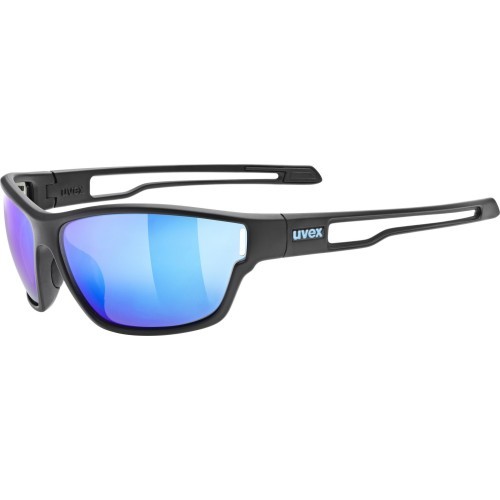 Brilles Uvex sportstyle 806 black matt / mirror blue