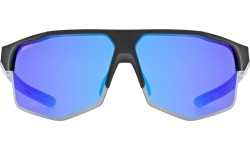 Uvex axos set black matt / mirror blue glasses