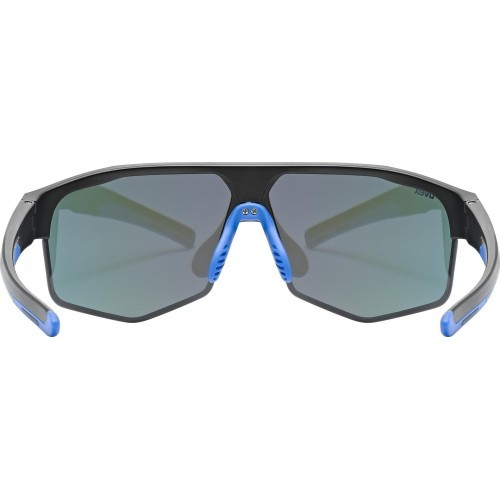 Очки Uvex axos set black mat / mirror blue