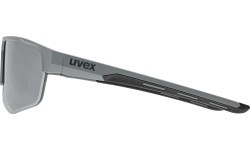 Uvex Axos Set glasses grey matt / mirror silver