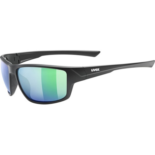 Uvex Sportstyle 230 Glasses black mat / mirror green