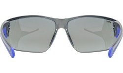 Brilles Uvex Equate black-blue matt / mirror blue