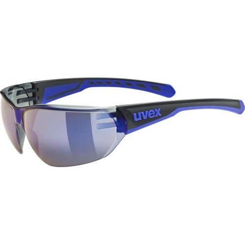 Brilles Uvex Equate black-blue matt / mirror blue