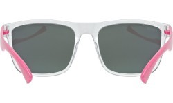 Uvex Rookie glasses, clear-pink / mirror pink