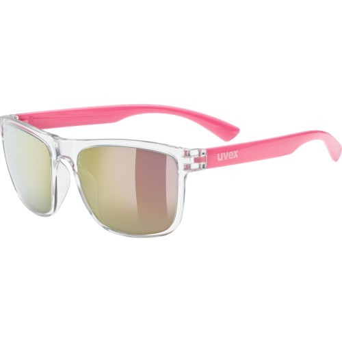 Brilles Uvex Rookie, clear-pink / mirror pink