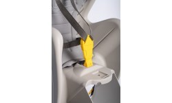 Bellelli Mr Fox B-fix Relax frame-mounted child bike seat, silk grey