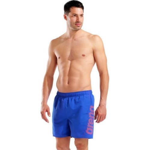 Arena peldbikses Fundamentals Logo Boxer R Neon Blue-Team Orange L - 831